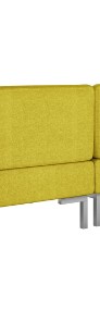 vidaXL Moduły sofy narożnej z poduszkami, 2 szt., tkanina, żółte287047-3
