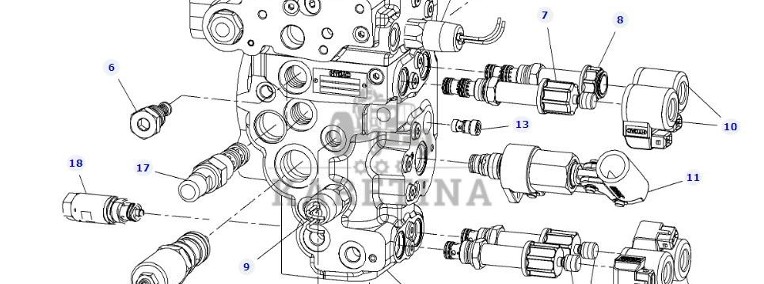 Fendt 828 Vario - blok zaworów zaworowy G835960025016-1