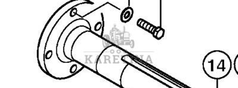 Claas Lexion 570 Wałek Kołnierza Bębna Młócącego 0006448800 00 0644 880 0-1