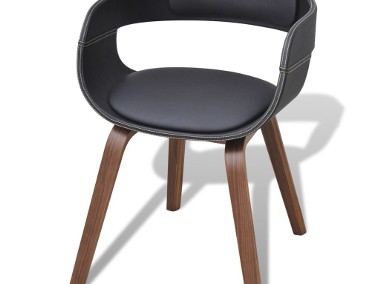 vidaXL Krzesło stołowe, gięte drewno i sztuczna skóra241684-1