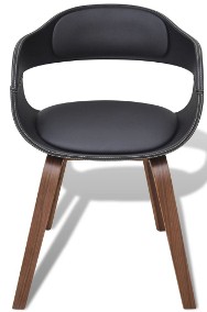 vidaXL Krzesło stołowe, gięte drewno i sztuczna skóra241684-2