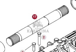 Valtra S274 S294 S324 S394 Fendt S927 S930 S933 S939 Wał Podnośnika 931860030060