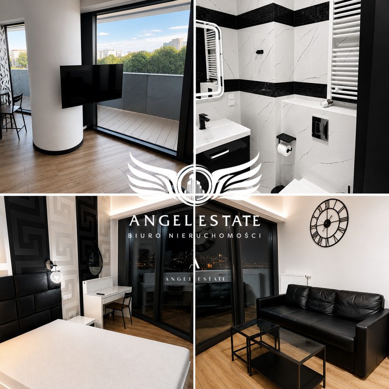 Hanza Tower apartament z widokiem na miasto