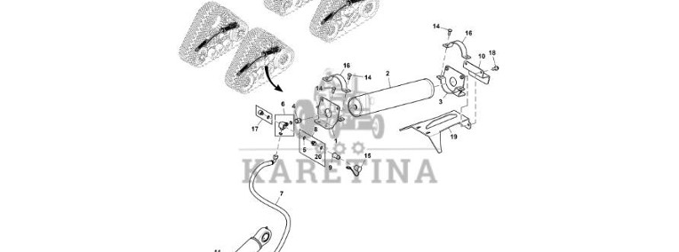 John Deere 9470RX - Akumulator hydrauliczny RE558557 (Gąsienice i obciąźniki)-1