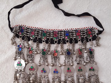 Duży naszyjnik choker afgański orient boho bohemian hippie tribal etno folk-1