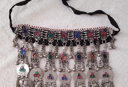 Duży naszyjnik choker afgański orient boho bohemian hippie tribal etno folk