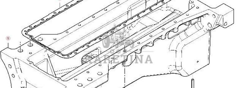 Massey Ferguson 7718S DYNA-VT Miska Olejowa Silnika CZĘŚCI V837084394-1