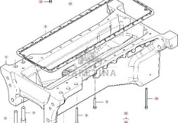Massey Ferguson 7718S DYNA-VT Miska Olejowa Silnika CZĘŚCI V837084394