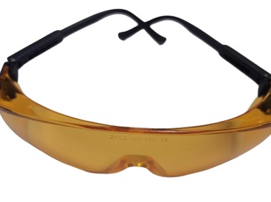 Okulary ochronne BHP Żółte Panoramiczne + Gratis -1
