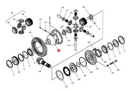Massey Fergusson Fendt ML260 - obudowa mechanizmu róźnicowego 934152010202