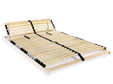 vidaXL Stelaż do łóżka z 28 listwami, drewno FSC, 7 stref, 120x200 cm 246453-1