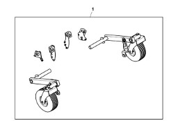 John Deere 960 - Zestaw koła BCC10131 (Podbieracz)