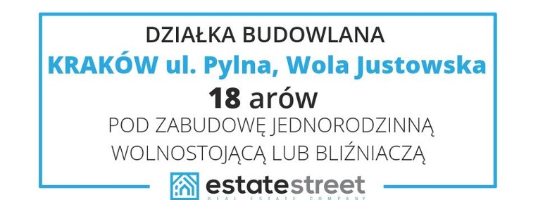 Działka budowlana Kraków Krowodrza, Wola Justowska, ul. Pylna-1