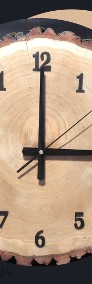 Drewniany zegar ścienny 30 cm (dąb, brzoza, wiąz)-4