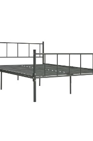 vidaXL Rama łóżka, szara, metalowa, 180 x 200 cm284648-2