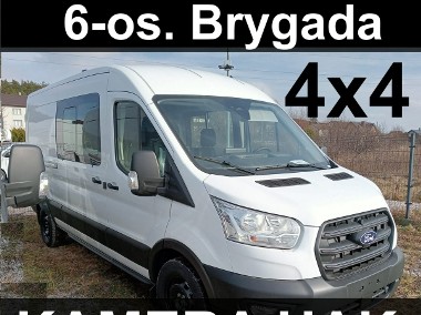 Ford Transit 6-os. 4x4 L3H2 Bi-Ksenon Hak 165KM 4x4 Kamera Czujniki Od ręki !-1
