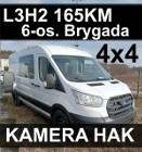 Ford Transit 6-os. 4x4 L3H2 Bi-Ksenon Hak 165KM 4x4 Kamera Czujniki Od ręki !