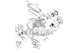 John Deere 9470RX - Wał R555084 (Oś przednia i tylnia)