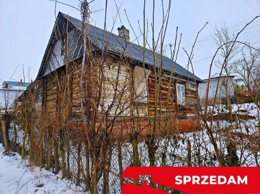 Drewniany dom z dużą działką - pole + sad + las-1