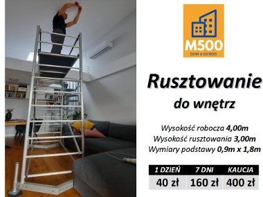 Wypożyczę RUSZTOWANIE 5m aluminiowe lekkie mobilne uniwersalne wynajem wynajęcia-1