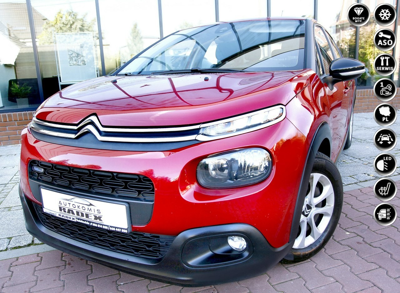 Citroen C3 III Salon Polska|1 Reka|As.Pasa Ruchu|Klima|Podgrz.Fotele|4x Elektryka|G