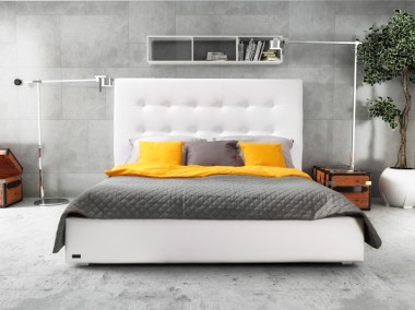 Pikowane łóżko Paris z materacem i stelażem  hdf  180 x 200-1