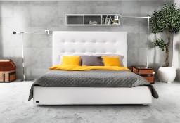 Pikowane łóżko Paris z materacem i stelażem  hdf  180 x 200