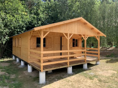 domek drewniany domki drewniane letniskowy działkowy dom z drewna 35 m2 WARBIT-1