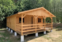 domek drewniany domki drewniane letniskowy działkowy dom z drewna 35 m2 WARBIT