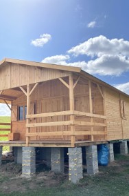 domek drewniany domki drewniane letniskowy działkowy dom z drewna 35 m2 WARBIT-2