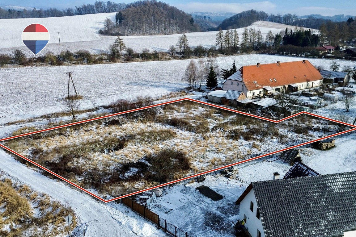 Działka budowlana 2.873 m², z mediami i dojazdem - Widok 4