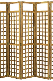 vidaXL 5-panelowy parawan pokojowy/trejaż, drewno akacjowe, 200x170 cm46563-2