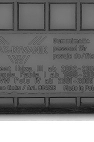 Skoda Fabia I 1999-2008 Dywaniki gumowe wycieraczki do samochodu MAX-DYWANIK 804216-2
