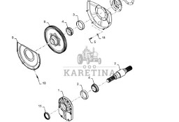 New Holland T6090 T6070 Kolo zebate napedz 444800A2