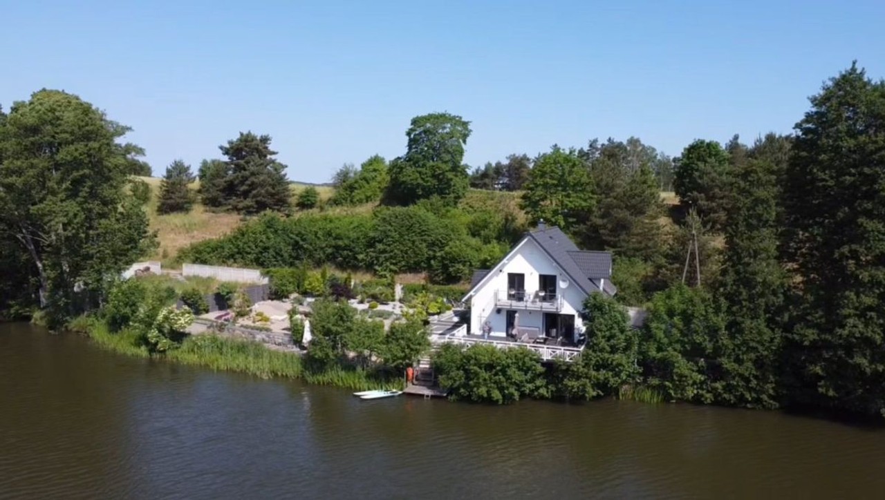 Piękna działka nad jeziorem, kościerski