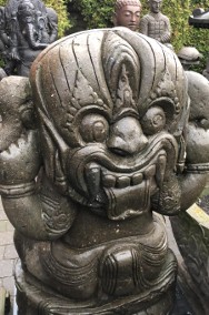Ganesha H125cm rzeźba z kamienia lawy - Uosabia witalność i żywotność-2