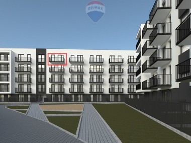 Nowe mieszkanie z balkonem, 2 pokoje, 4 piętro-1