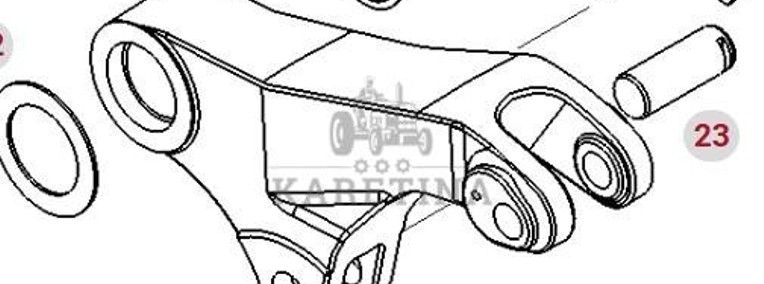 Valtra S274 S294 S324 S394 Fendt S927 S930 S933 S939 Ramię Podnośnika 903862030023-1