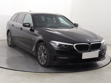 BMW SERIA 5 , 190 KM, Skóra, Navi, Klimatronic, Tempomat, Parktronic,-1