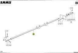 Claas Dominator 98 - ślimak rozdzielacza 0006057503