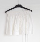 Spódnica H&M biała S 36 mini spódniczka bawełna haft boho hippie lato etno folk