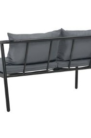 vidaXL 2-osobowa sofa ogrodowa z poduszkami, aluminium, szaraSKU:44699*-2