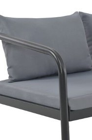 vidaXL 2-osobowa sofa ogrodowa z poduszkami, aluminium, szaraSKU:44699*-3