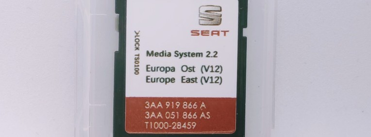 Karta SD Seat Media System RNS 315 EU East 2020-1