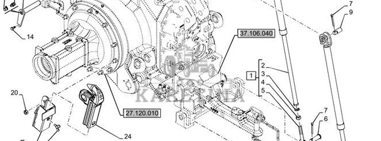 New Holland T6090 T6070 Ramię 82026555-1