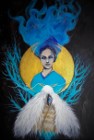 "ŚWIATŁO KSIĘŻYCA" obraz akrylowy na płótnie 70x50cm artystki Adriany Laube