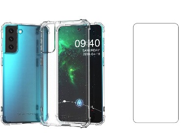 Etui Anti Shock + Szkło Płaskie do Samsung Galaxy S21 FE-1