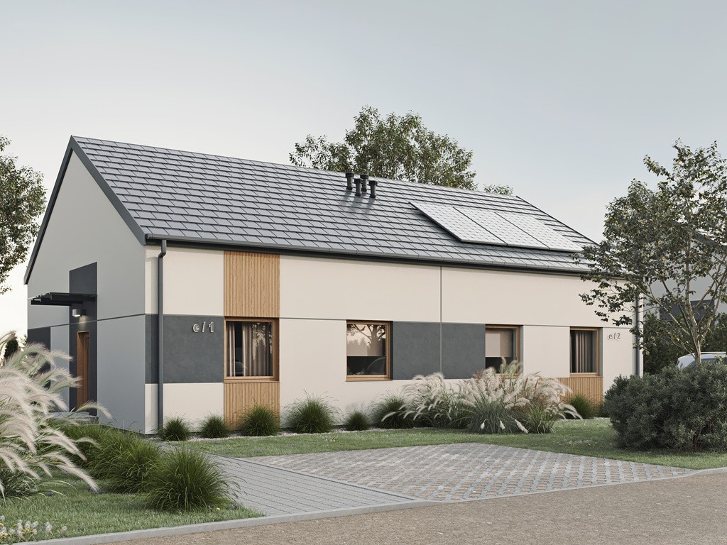 NOWY, PARTEROWY DOM Z OGRODEM | Łowęcin | 69 m2