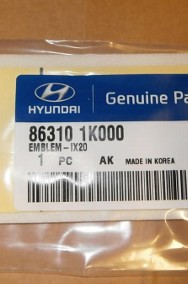 86310-1k000 emblemat ix20 na klapę bagażnika, Hyundai ix20 Hyundai Ix20-2