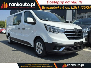 Renault Trafic L2H1 2.0 130KM, Brygadówka 6 miejsc od ręki w EXTRA cenie !!-1